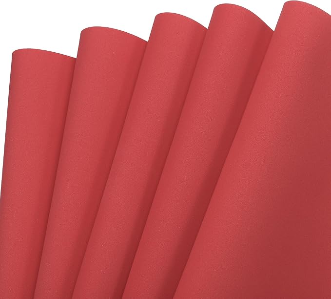 MECCANIXITY EVA Foam Sheets Red 19.7 Inch x 19.7 Inch 1mm Thick Crafts Foam by MECCANIXITY