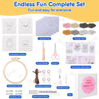 Punch Needle Kit for Beginner, Embroidery Kit - Image 6
