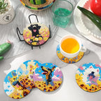 EWJRNSF 10 PCS Dog Diamond Art Coasters DIY Kit - Image 5