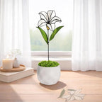 Stained Glass Flower, Stained Glass Lily by Unknown
