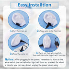 Honoson Mini Craft Iron Mini Heat Press Small Iron 3.93 x 2.36 x 2.76 in - Image 3