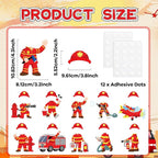 60pcs Firefighter Cutouts Fire Truck Bulletin Board Decorations Fireman Theme - Image 2