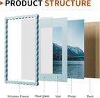11x14 Wavy Picture Frame With Mat - Image 2