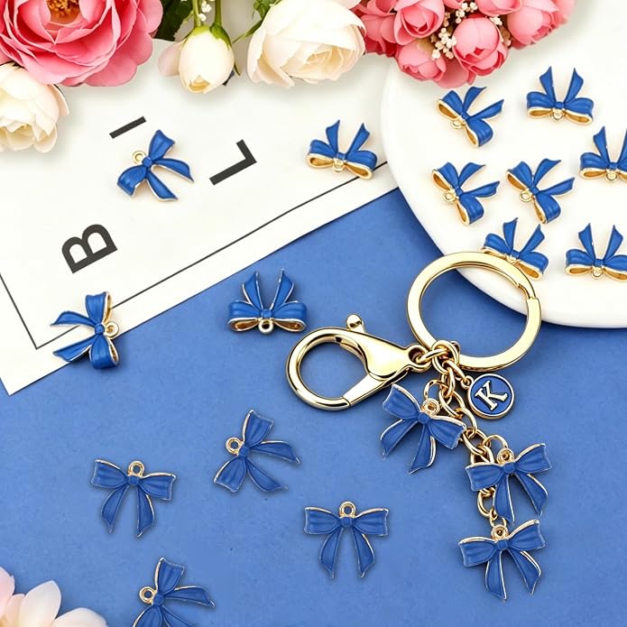 Bow Charms for Bracelet Jewelry Making Cute Bracelet Charms | 18Pcs, Bow Charms - Image 3