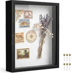 Black 8×10 Shadow Box Display Frame, Premium Linen Backboard and Included by Unknown