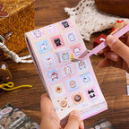 Girl's Japanese Retro Sticker Book, 700+ Kawaii Old Showa Style Embroidered - Image 3