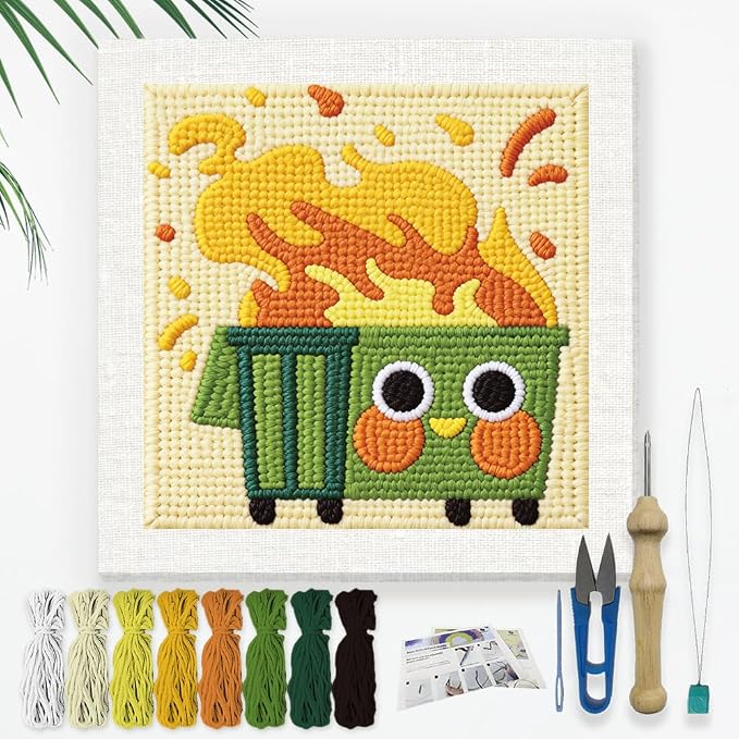 Doodlream Burning Trash Can Needle Kit by Doodlream