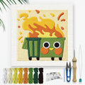 Doodlream Burning Trash Can Needle Kit by Doodlream