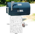 730 Pcs 10 Sheets Letter Stickers, Self Adhesive Waterproof 1.5 Inch Mailbox - Image 2