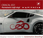 ORACAL 651 Gloss Dark Red Permanent Vinyl Tape Roll – Premium Adhesive Film - Image 2