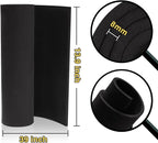 2-Pack 8mm Thick Black Eva Foam Sheets roll, 13.9" x 39" Premium eva Craft Foam - Image 2