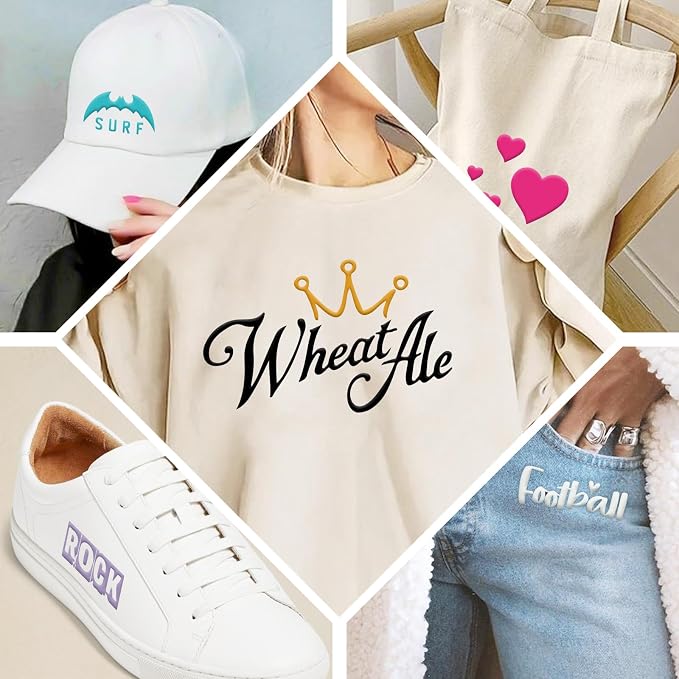 Puff Heat Transfer Vinyl, 12in X 5ft Iron on Vinyl | 3D Puff, Wash No Fade - Image 6
