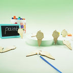 30 Pcs Wooden Ice Cream Decor Unfinished Wood Crafts - Image 4