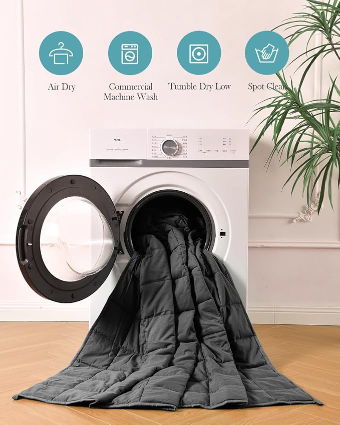Topblan Weighted Blanket for Adults 12lbs, Soft Cooling Breathable Weighted - Image 7