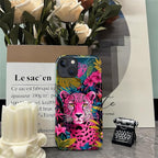 ZHEGAILIAN Case for iPhone 13 14, Panther Leopard Flower Durable Shockproof - Image 7