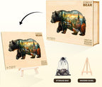 Forest Bear Puzzles Adults Gifts Wooden 60 Pieces 8.5 * 4.9in - Image 5