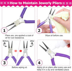 Cridoz Jewelry Repair Kit with 1520 Silver Jump Rings and 3Pcs Pliers - Image 4