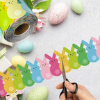 69Ft Easter Bulletin Board Borders Bunny Die-Cut Border Trim - Image 3