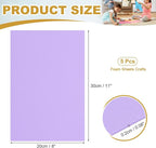 uxcell 5 Pcs Purple EVA A4 Foam Sheets Crafts, 12 x 8 Inch Foam Paper - Image 2