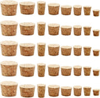 Uenhoy 40 Pcs Soft Wood Corks 8 Size, Wooden Tapered Cork Plugs Wine Bottle by Uenhoy
