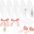 Yeaqee 100 Pcs Acrylic Bookmark Blanks Clear Bookmarks Acrylic Tags by Yeaqee