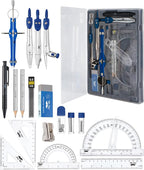 Mr. Pen- Geometry Set, 6 Inch Swing Arm Protractor | Divider, Set Squares by MrPen