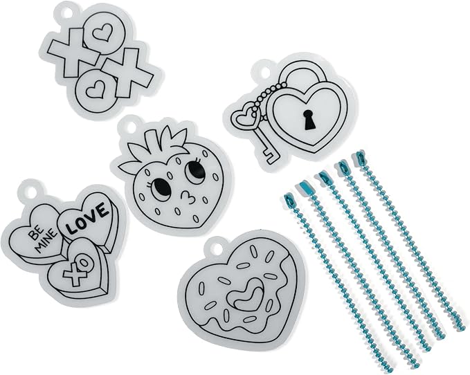 Ooly Mini Shrink-Its DIY Shrink Art Kit – 5 Pre-Cut Shrinking Plastic Charms - Image 4