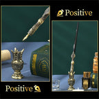 Joyeee Wooden Dip Pen Set with Ink, Vintage Letter Opener Knife, Desk Pen Holder - Image 4