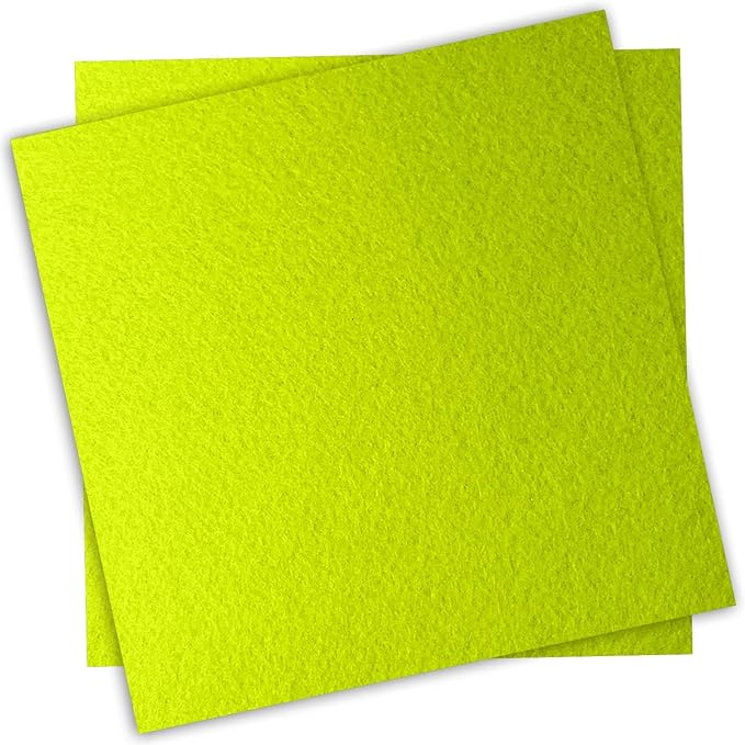 12" x 12" Felt Fabric Sheets for Crafts, 1mm Thick, Squares Felt Paper for by YHOLSDAS