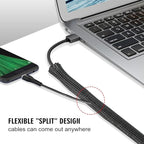 10ft - 3/8 inch Cord Protector Cable Sleeve Split Wire Loom Tubing - Image 3