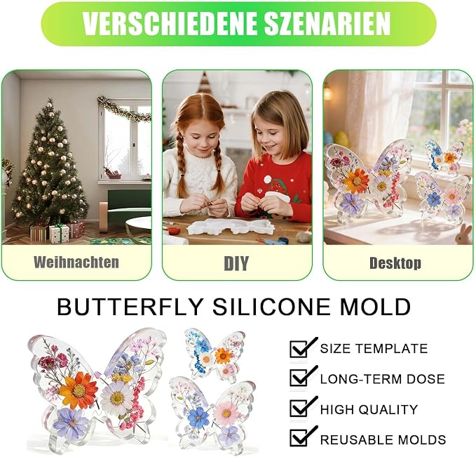 Butterfly Resin Molds, Butterfly Candle Molds Silicone, Flexible Effortless - Image 3