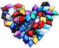 100 Pcs Flat Back Diamond Acrylic Crystal Rhinestones Plastic Gems by Tondiamo