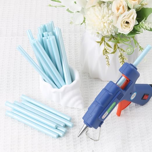 60pcs Wax Seal Sticks, Light Blue Sealing Wax Sticks, HOSEALING Glue Gun Wax - Image 6