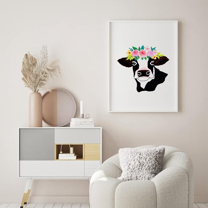 Louise Maelys Cow Beginners Embroidery Kits, Cross Stitch Starter kit - Image 6