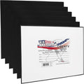 U.S. Art Supply 9 X 12 Inch Black Art Canvas Board Panels 6 Pack by USArtSupply