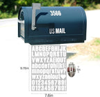 Letter Stickers, Mailbox Numbers, 1 Inch Waterproof Vinyl Alphabet | 1 Inch - Image 3