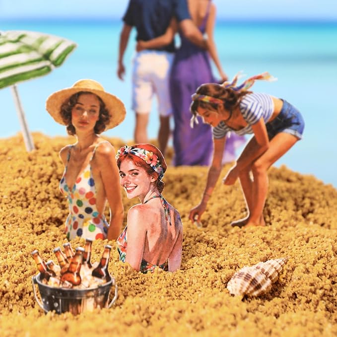 Summer Beach Scrapbook Sticker Book, 500+ Vintage Travel Stickers - Image 5
