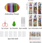 DYAIANGMU Gnome 6 Pcs Cross Stitch Bookmark Kit - Image 2