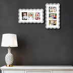 3-2x3'' Silver Heavy-Duty Zinc Alloy Picture Frames, Wave Design Silver Picture - Image 4