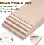 Balsa Wood Sheets in 5 Thickness, Unfinished Wooden Boards Lumber - Image 4