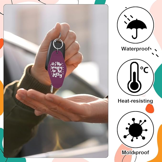 LOTMER 20/30/40/80 PCS Hotel Keychain Blank - Image 5