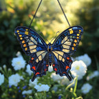 Black Swallowtail Butterfly Suncatcher Acrylic Window Hangings Unique by Unknown