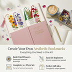 Pressed Flower Bookmark Kit, Make Your Own Clear Dried Flower Bookmarks DIY - Image 3