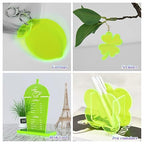 5 Pack Acrylic Sheet Green Fluorescent Colored Translucent Sheets Easy to Cut - Image 2