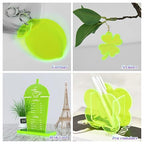 5 Pack Acrylic Sheet Green Fluorescent Colored Translucent Sheets Easy to Cut - Image 2