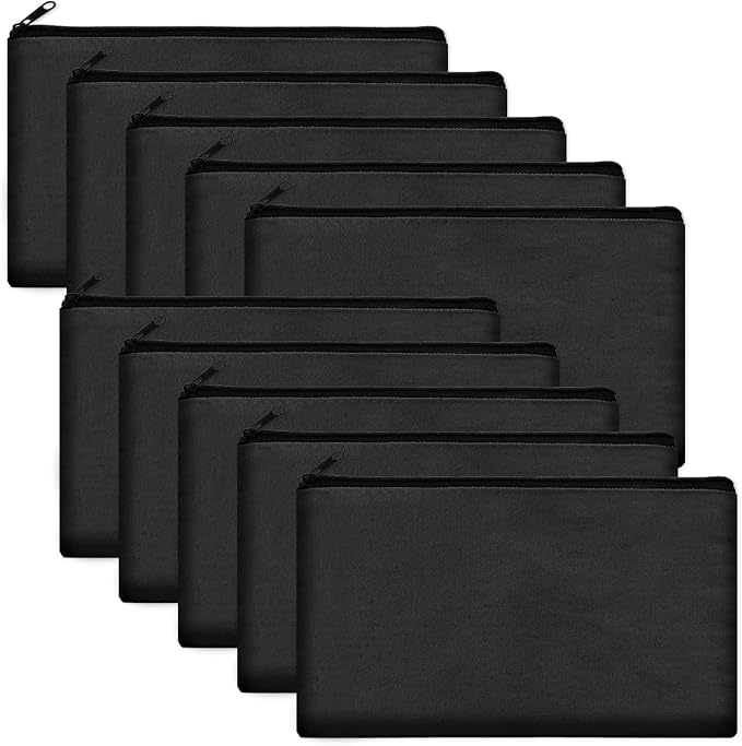 Legigo Blank Canvas Bag Zipper Pouch Makeup Bags Bulk by Legigo