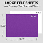6PCS Large Self Adhesive Felt Sheet, 13.4"x10.8", 2mm Thick Stiff Felt Fabric - Image 2
