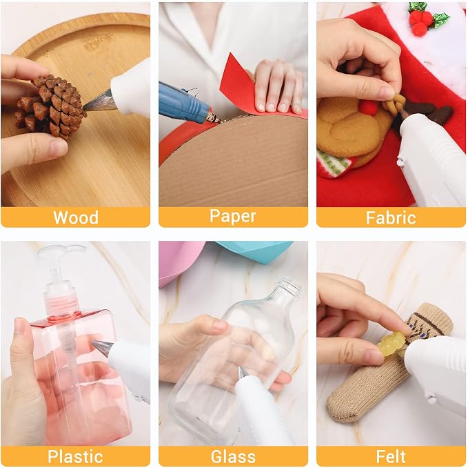 Manarty Hot Glue Sticks Full Size, Glass DIY Art Craft & School Projects - Image 6