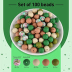 ASTARON 100 Pcs 15mm Silicone Beads - Image 2