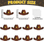gisgfim 80Pcs Western Cutouts Wild West Cowboy Cowgirl Hat Decorations Bulletin - Image 2